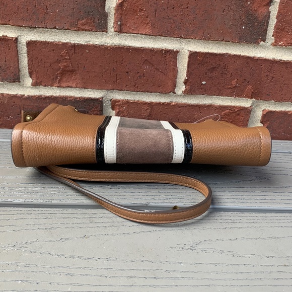 Tory Burch Carson Stripe Leather Crossbody Bag - Picture 7 of 12